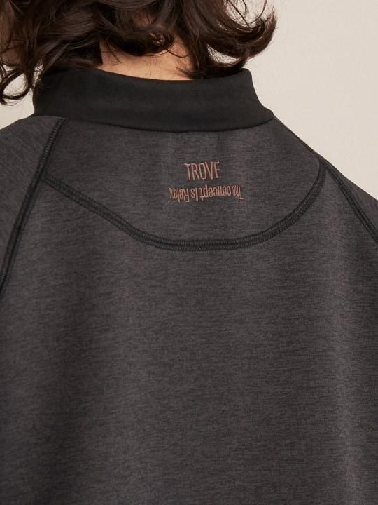 TROVE / PEITOT WIDE SWEAT / TOP CHARCOAL photo