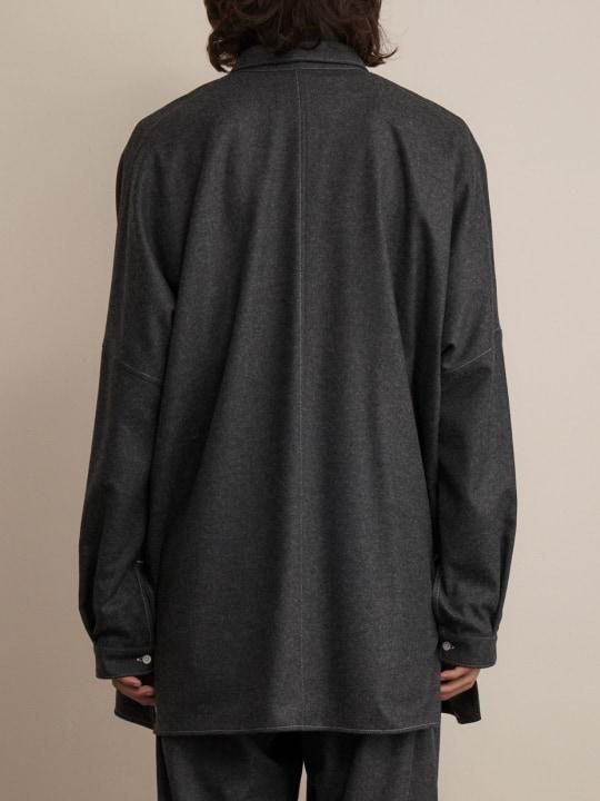 TROVE / UNI WIDE SHIRT ( AW NECK ) / CHARCOAL photo