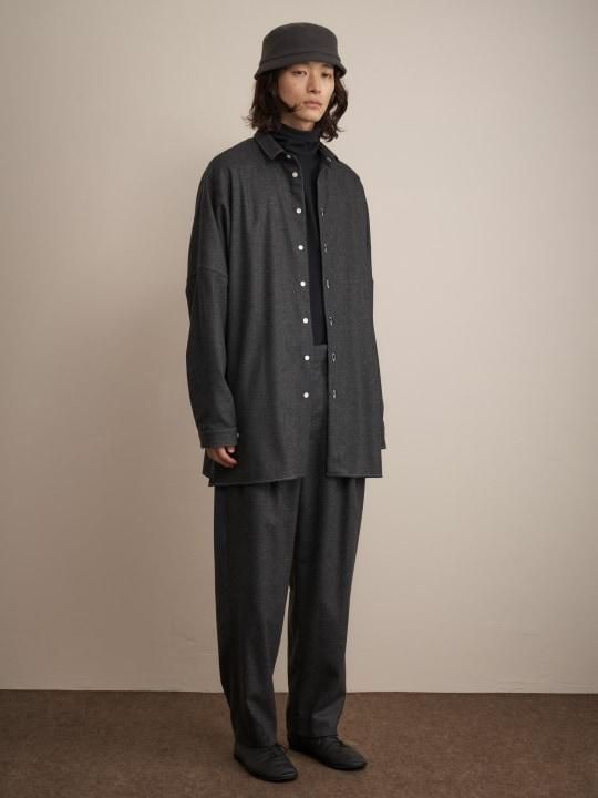 TROVE / UNI WIDE SHIRT ( AW NECK ) / CHARCOAL photo