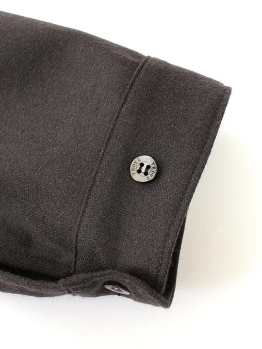 TROVE / UNI WIDE SHIRT ( AW NECK ) / DARK BROWN photo