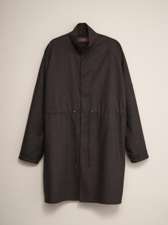 TROVE / VALO SHIRT COAT / BROWN NAVY photo