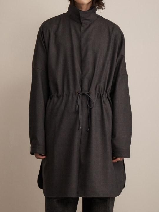 TROVE / VALO SHIRT COAT / BROWN NAVY photo