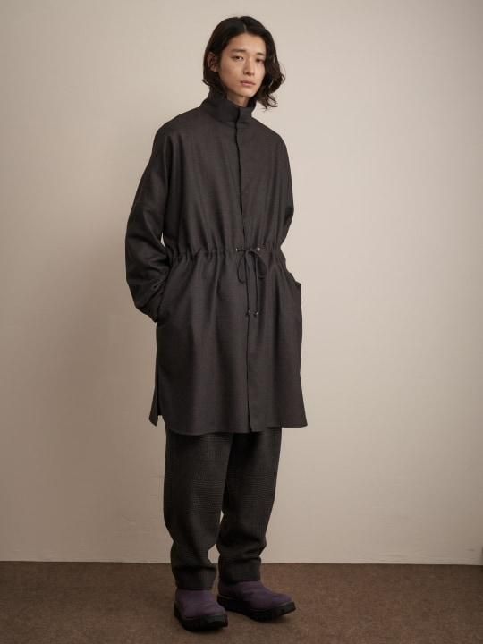TROVE / VALO SHIRT COAT / BROWN NAVY photo