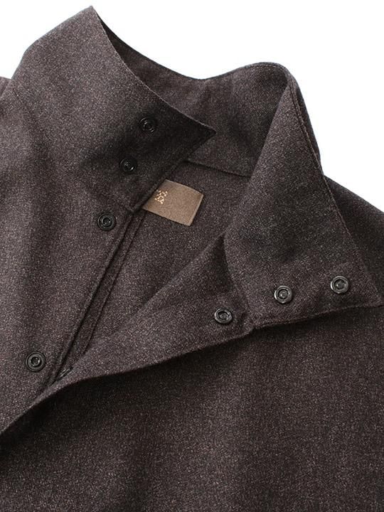 TROVE / VALO SHIRT COAT / BROWN NAVY photo
