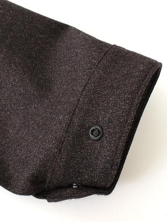 TROVE / VALO SHIRT COAT / BROWN NAVY photo