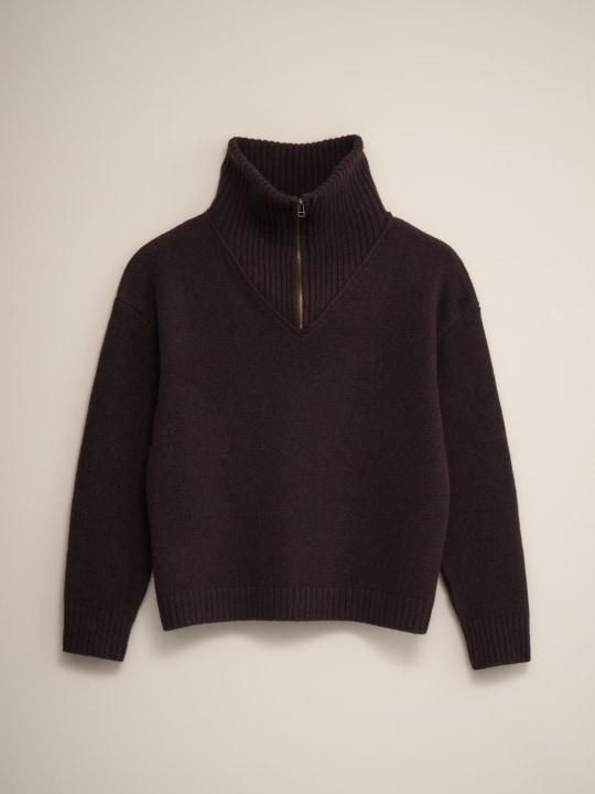 TROVE / MERI KNIT / PURPLE BROWN photo