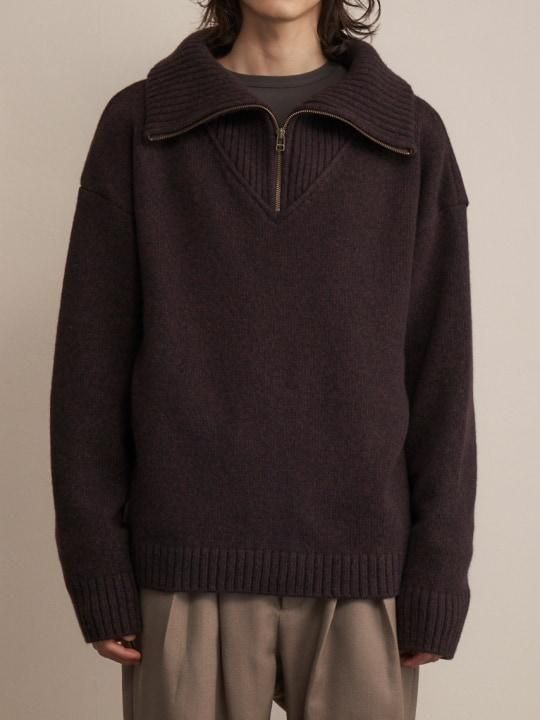 TROVE / MERI KNIT / PURPLE BROWN photo