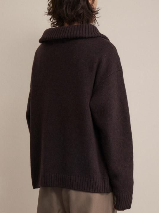 TROVE / MERI KNIT / PURPLE BROWN photo
