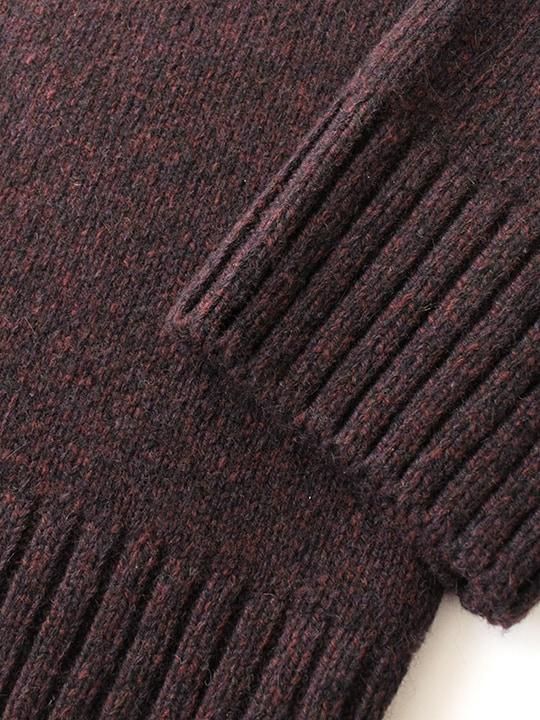 TROVE / MERI KNIT / PURPLE BROWN photo
