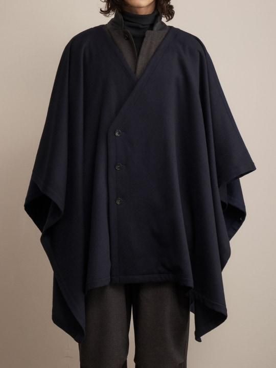 TROVE / VIITTA PONCHO COAT / NAVY photo