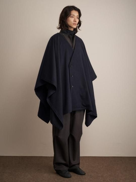 TROVE / VIITTA PONCHO COAT / NAVY photo