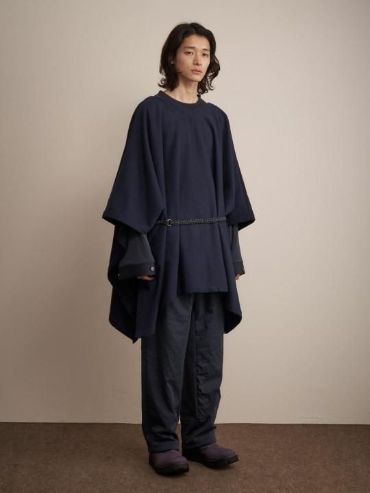 TROVE / VIITTA PONCHO COAT / NAVY photo
