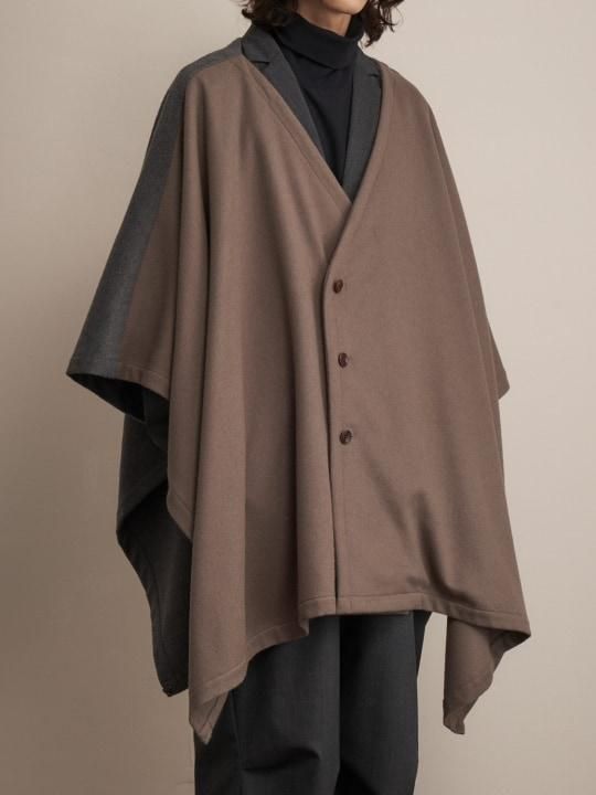 TROVE / VIITTA PONCHO COAT / ASH GRAY photo