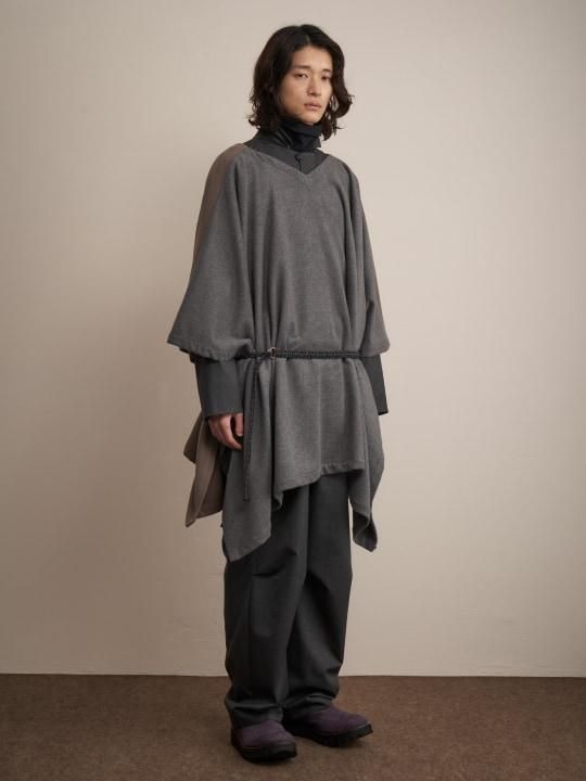 TROVE / VIITTA PONCHO COAT / ASH GRAY photo