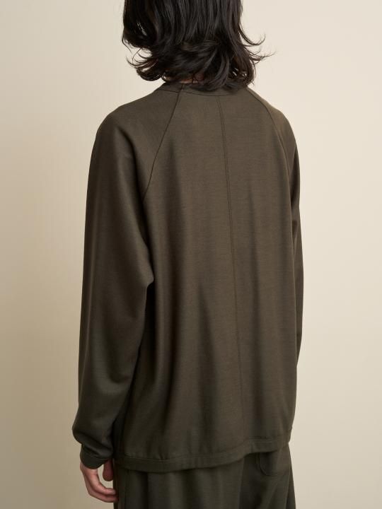 TROVE / KASVI KNIT LONG SLEEVE / KHAKI GRAY photo