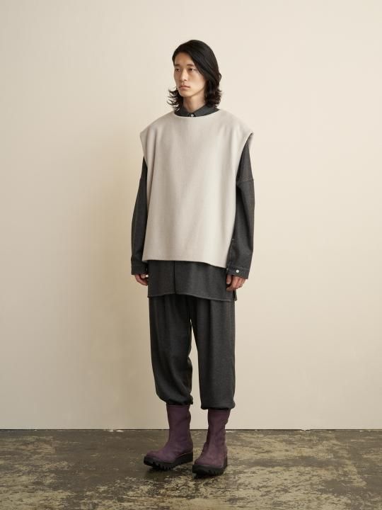 TROVE / POROMIES VEST / ECRU photo