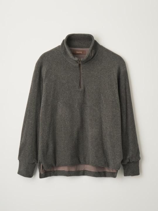 TROVE / MJUK HALF ZIP BLOUSON / GRAY photo