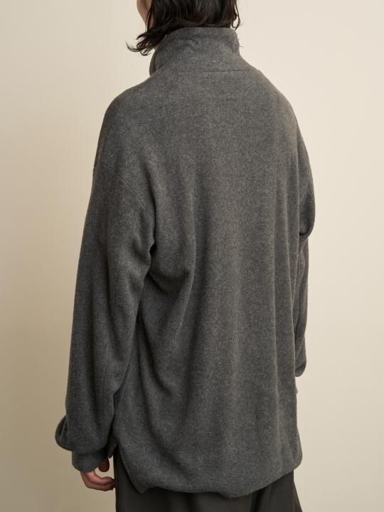 TROVE / MJUK HALF ZIP BLOUSON / GRAY photo