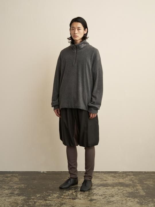 TROVE / MJUK HALF ZIP BLOUSON / GRAY photo
