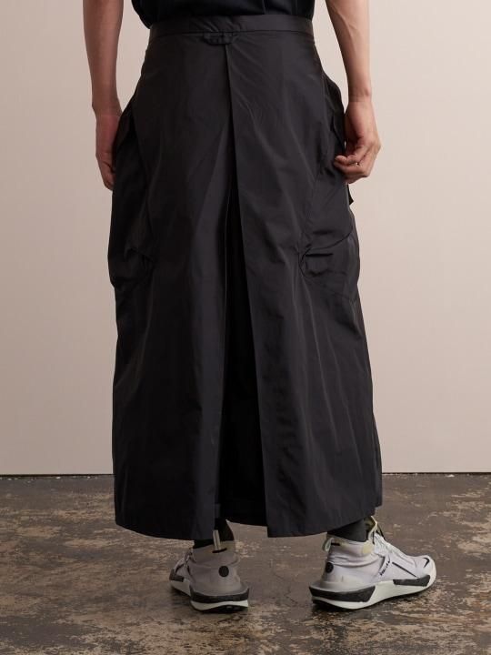 WAROBE / COATED NYLON HAKAMA TECH / BLACK photo