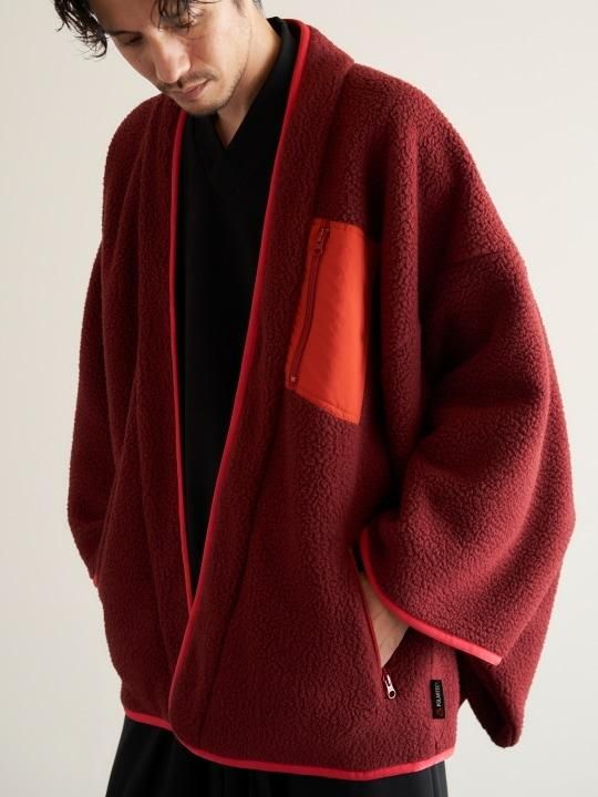 【12月3日18時 販売開始】WAROBE / WA RM FLEECE HAORI / WINE photo