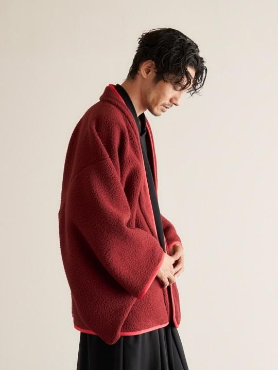 【12月3日18時 販売開始】WAROBE / WA RM FLEECE HAORI / WINE photo