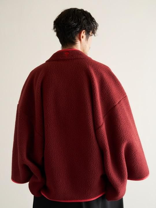 【12月3日18時 販売開始】WAROBE / WA RM FLEECE HAORI / WINE photo