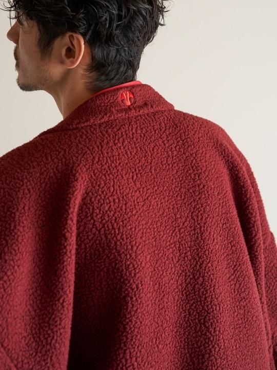 【12月3日18時 販売開始】WAROBE / WA RM FLEECE HAORI / WINE photo