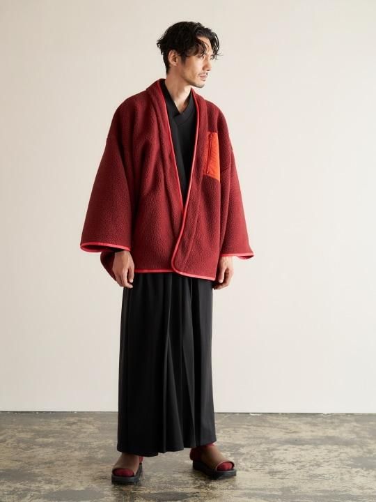 【12月3日18時 販売開始】WAROBE / WA RM FLEECE HAORI / WINE photo