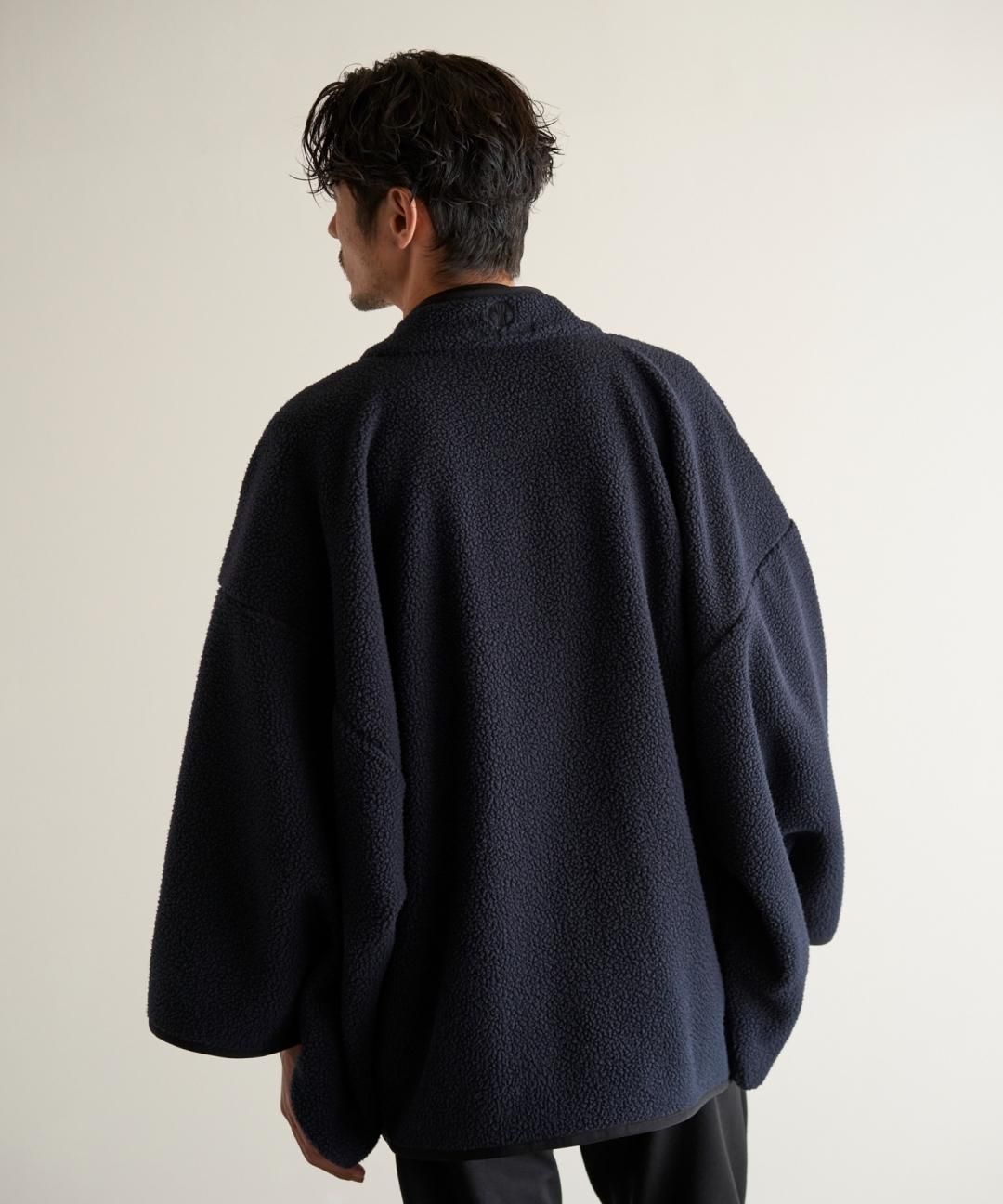 【12月3日18時 販売開始】WAROBE / WA RM FLEECE HAORI / DARK NAVY photo