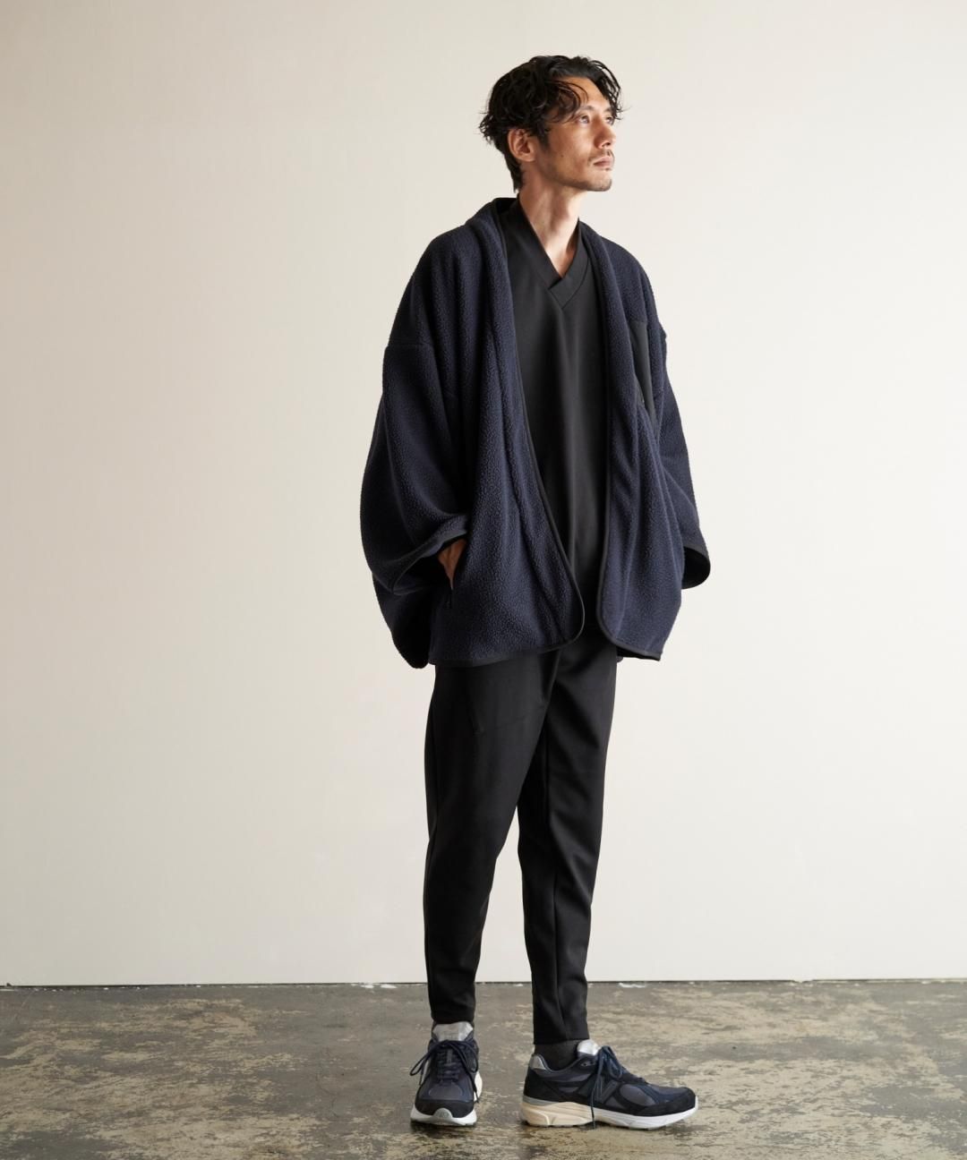 【12月3日18時 販売開始】WAROBE / WA RM FLEECE HAORI / DARK NAVY photo