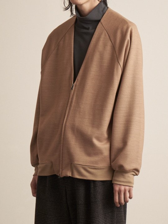 TROVE / ZIP UP CARDIGAN ( SHOP LIMITED ) / CAMEL photo