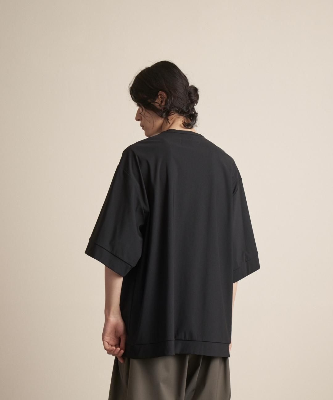 TROVE / MICRO FIBER JERSEY HALF SLEEVE / BLACK photo