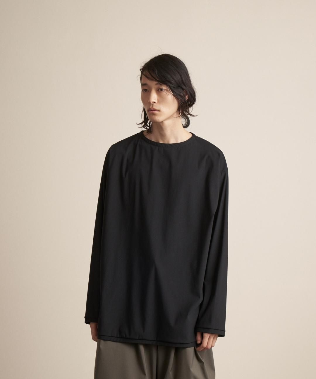 TROVE / MICRO FIBER JERSEY LONG SLEEVE / BLACK photo