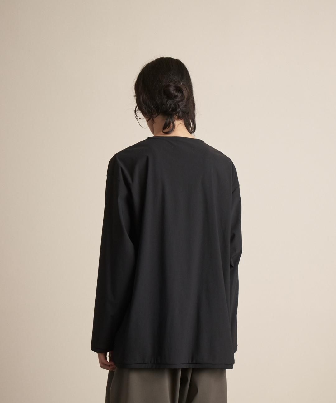 TROVE / MICRO FIBER JERSEY LONG SLEEVE / BLACK photo
