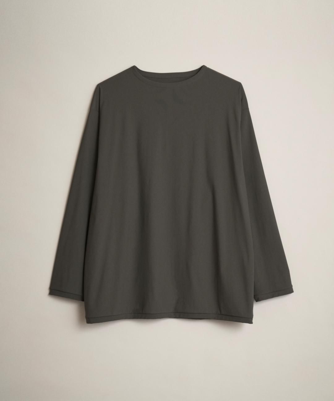 TROVE / MICRO FIBER JERSEY LONG SLEEVE / OLIVE GRAY photo