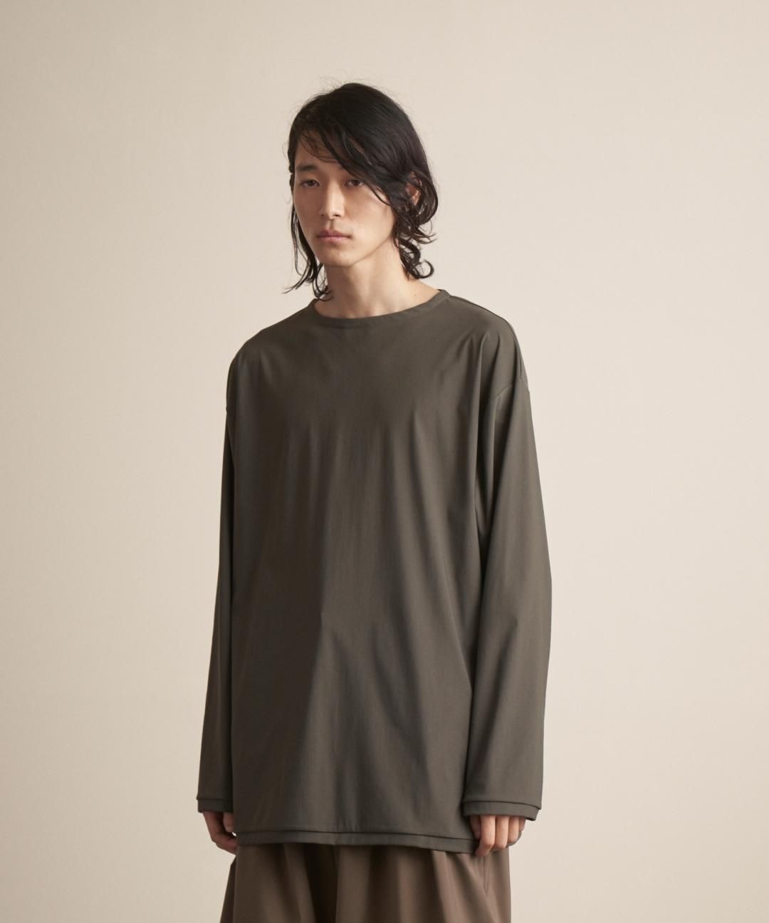 TROVE / MICRO FIBER JERSEY LONG SLEEVE / OLIVE GRAY photo