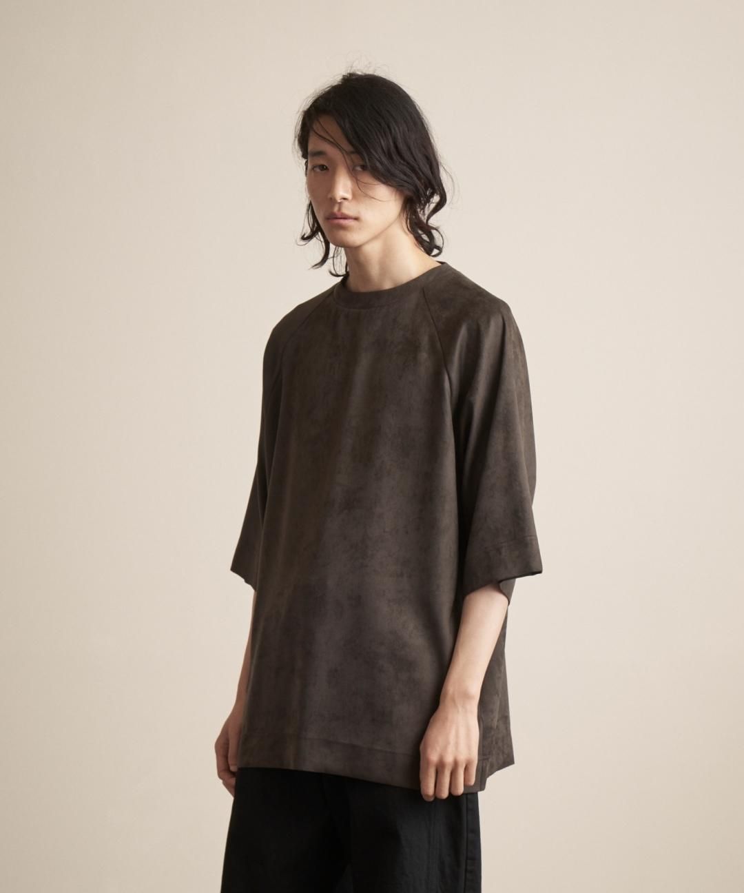 TROVE / MICRO FIBER SUEDE PULLOVER / CHARCOAL photo