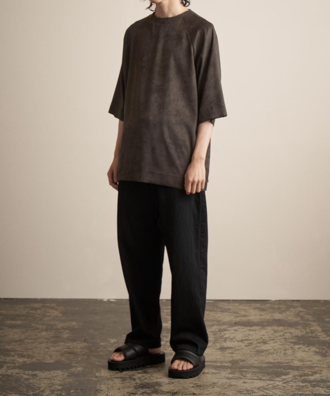 TROVE / MICRO FIBER SUEDE PULLOVER / CHARCOAL photo