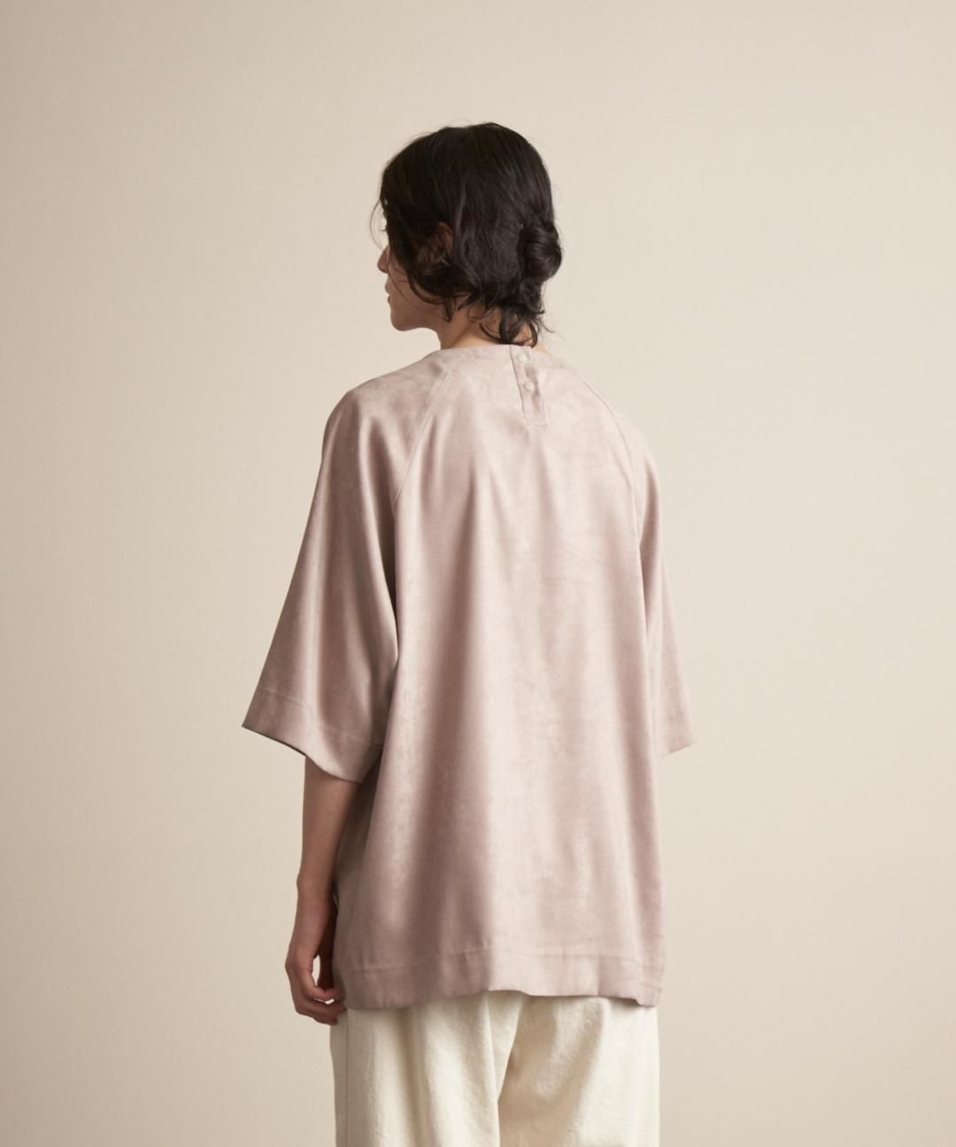TROVE / MICRO FIBER SUEDE PULLOVER / GRAY BEIGE photo
