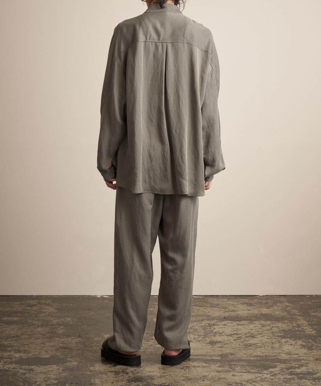 TROVE / TENCEL LINEN EASY PANTS / SAGE GRAY photo