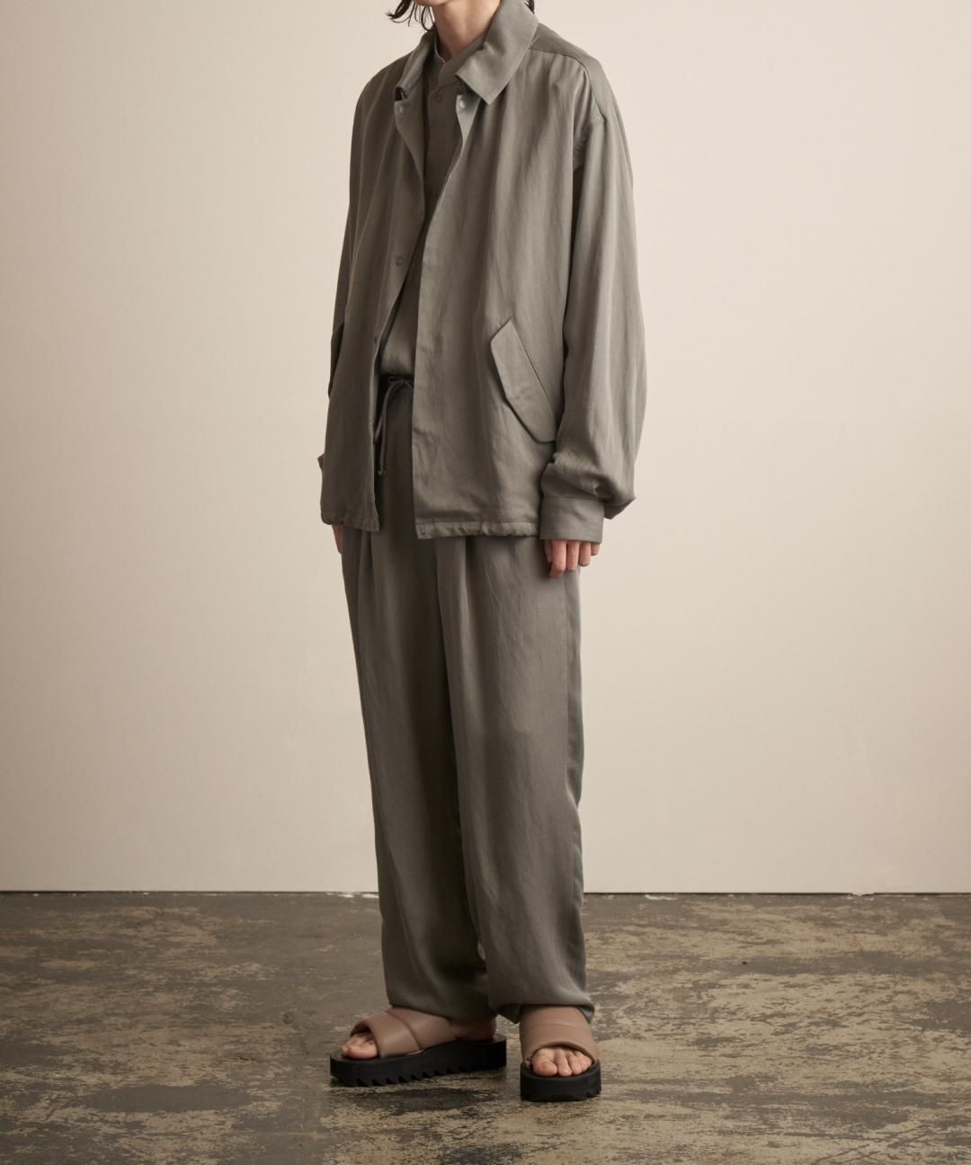 TROVE / TENCEL LINEN EASY PANTS / SAGE GRAY photo