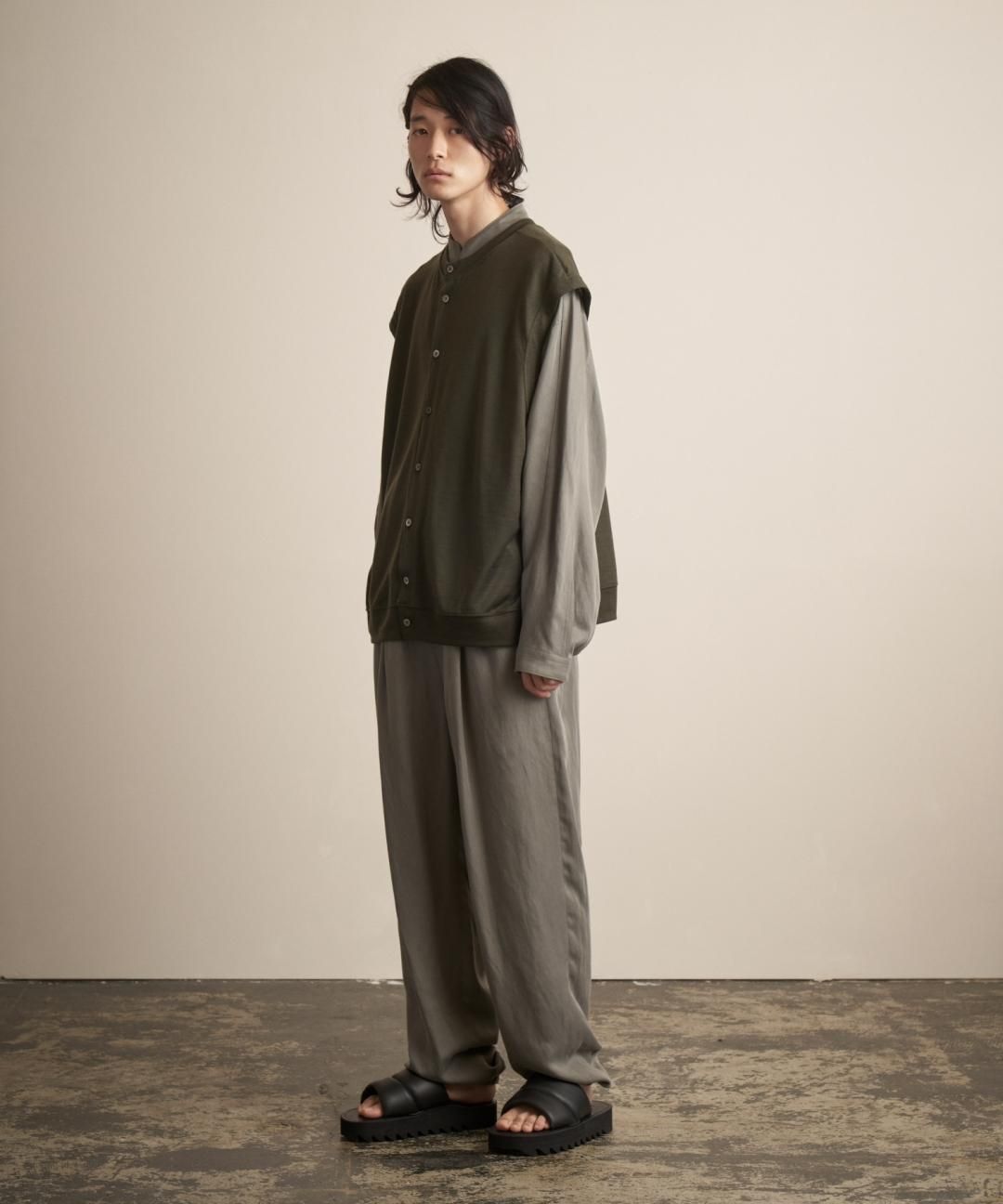 TROVE / TENCEL LINEN EASY PANTS / SAGE GRAY photo