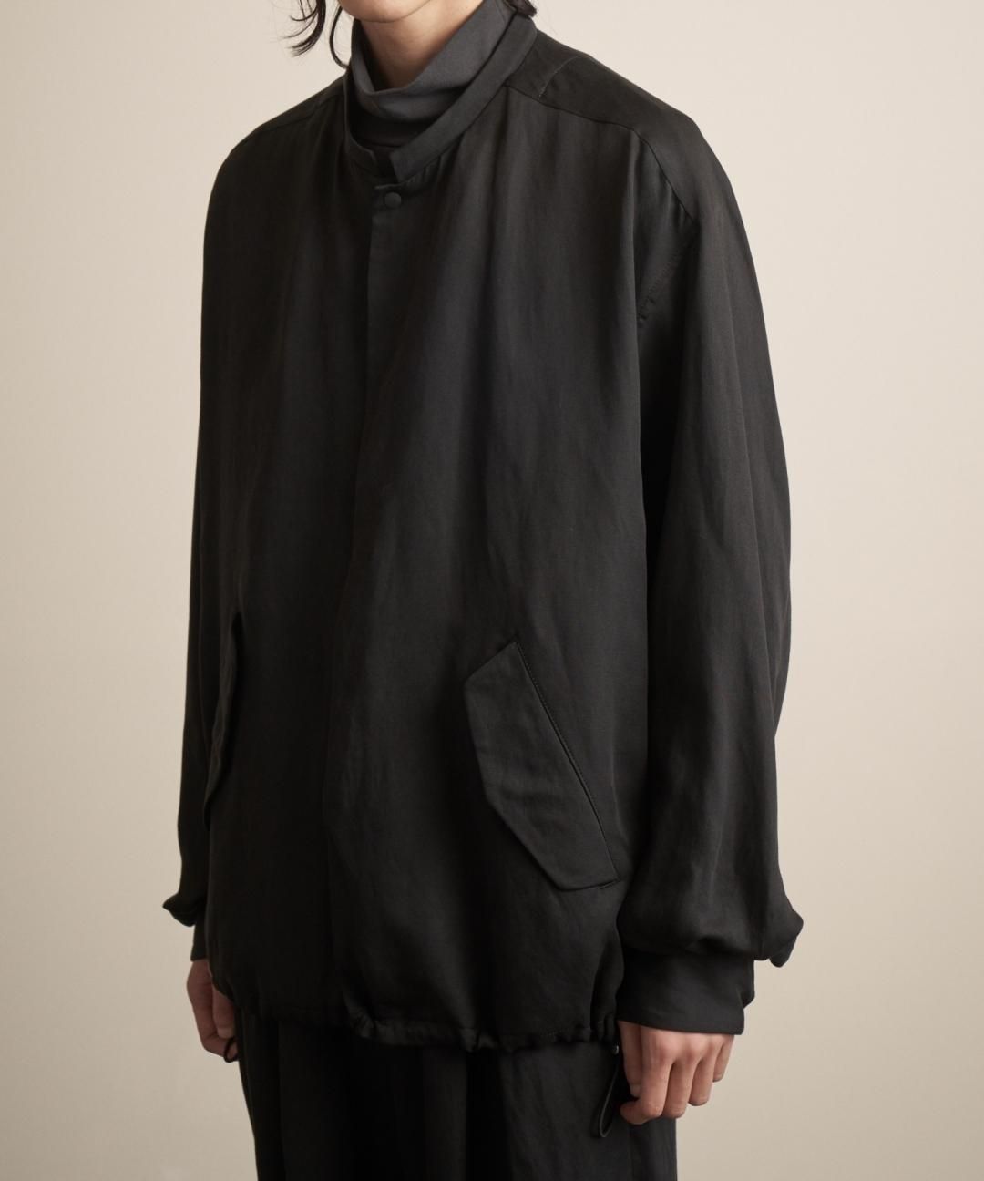 TROVE / TENCEL LINEN BLOUSON / BLACK photo