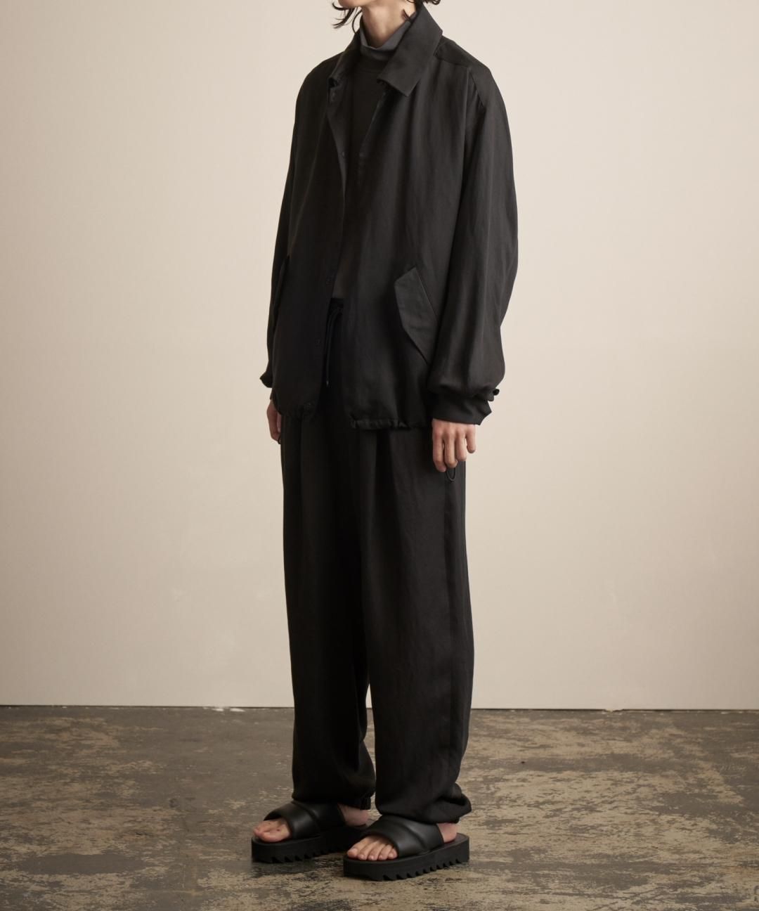 TROVE / TENCEL LINEN BLOUSON / BLACK photo
