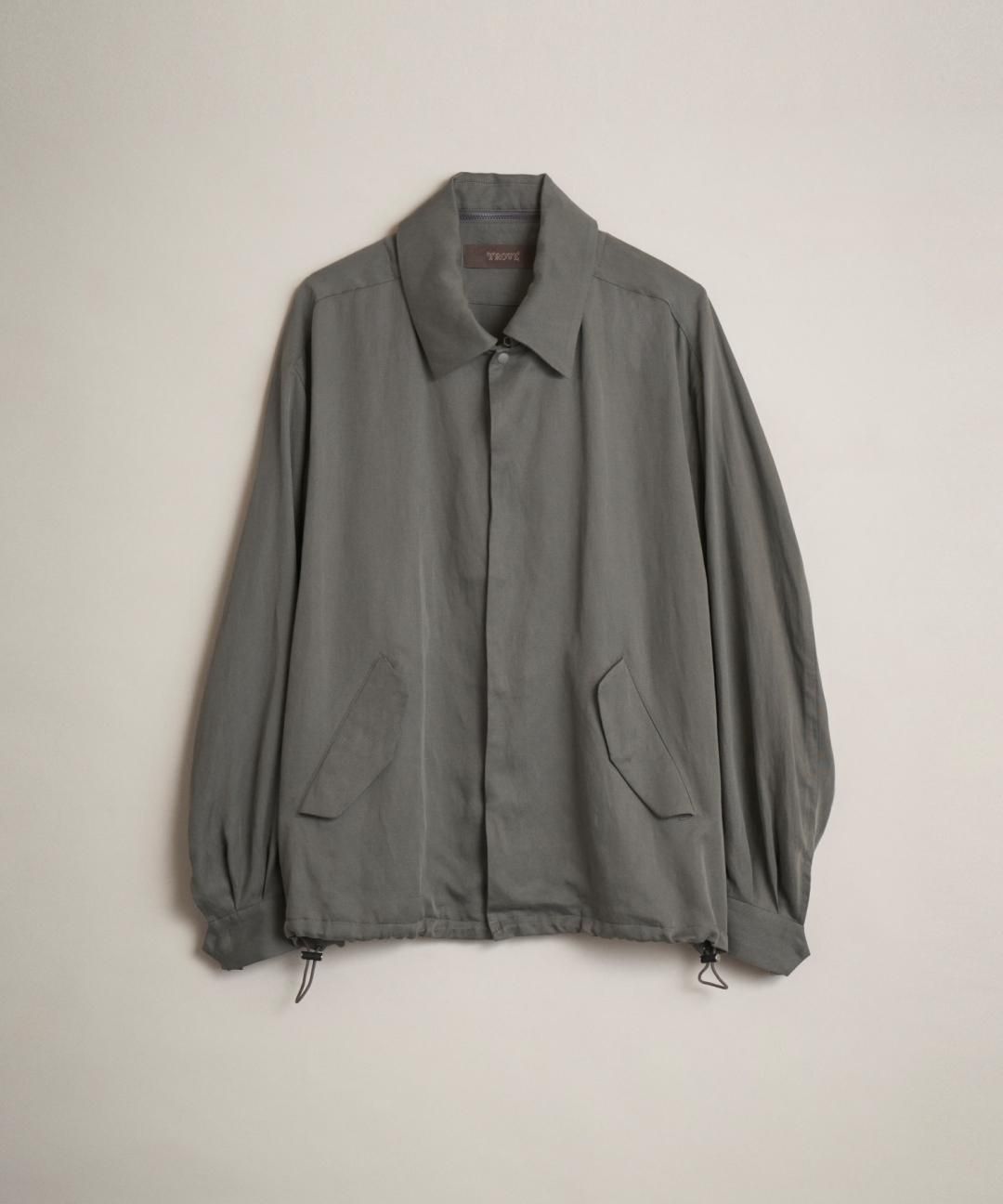 TROVE / TENCEL LINEN BLOUSON / SAGE GRAY photo