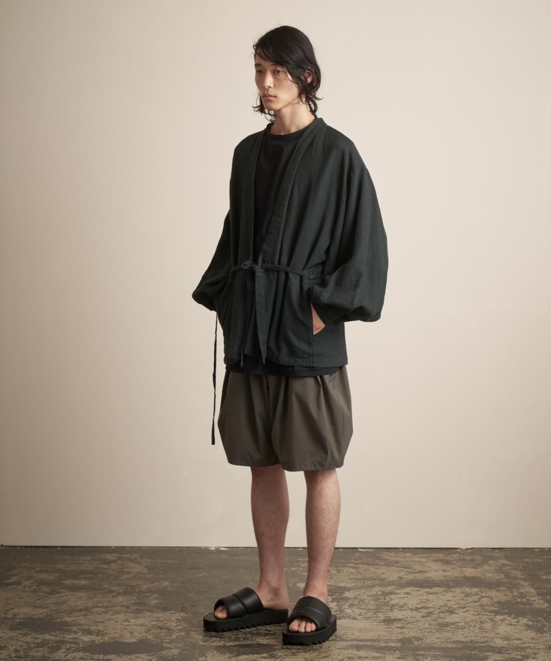 TROVE / Super120’s SOLARO GURKHA SHORTS / OLIVE GRAY photo