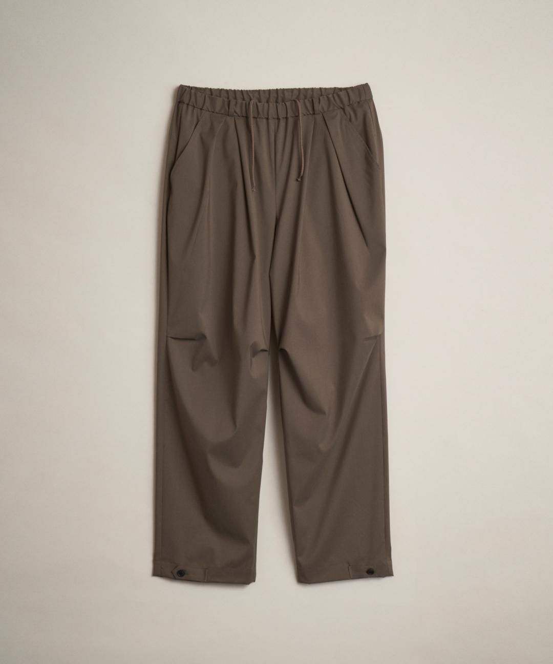 TROVE / Super120’s SOLARO EASY TROUSERS / OLIVE BEIGE photo