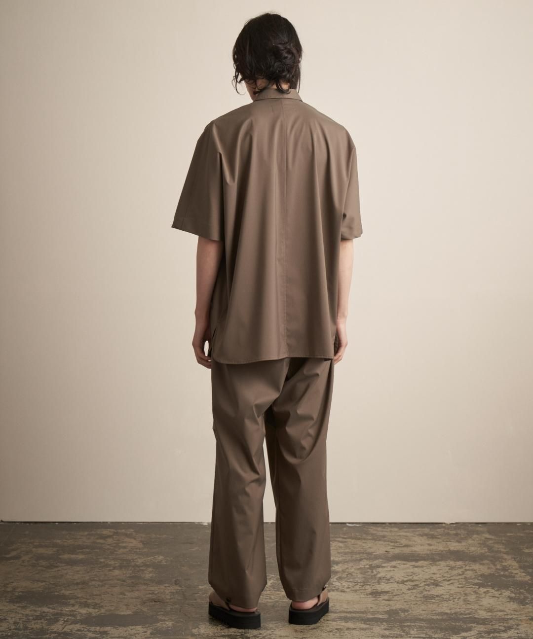 TROVE / Super120’s SOLARO EASY TROUSERS / OLIVE BEIGE photo