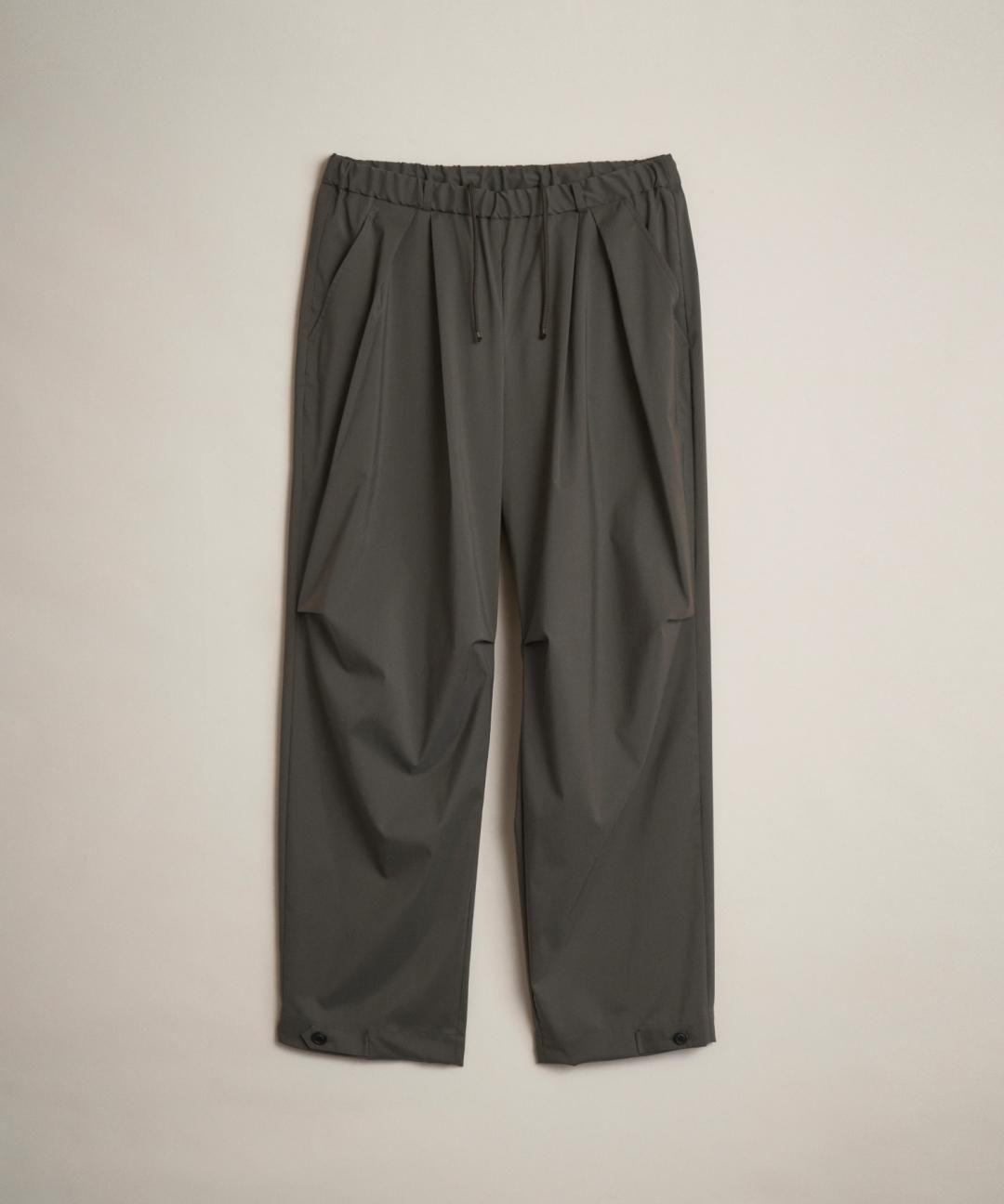 TROVE / Super120’s SOLARO EASY TROUSERS / OLIVE GRAY photo